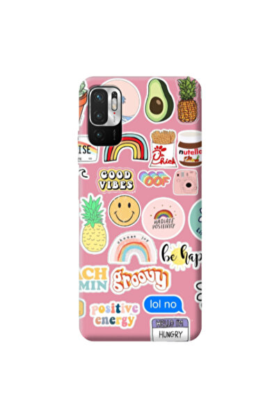 Other Xiaomi Redmi Note 10 Pro 5G Good vibes Pink Colored Silicone TPU Θήκη