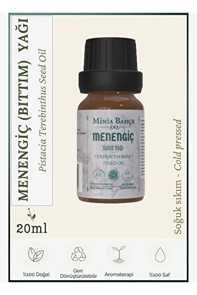 minia bahçe Terebinth (Bıttım) Essential Oil, 100% Pure and Natural. 20 ml