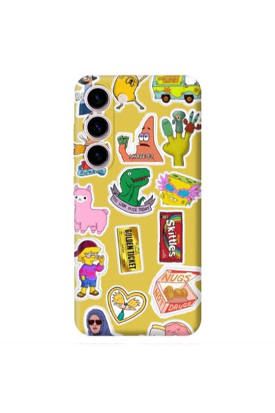 Other Samsung S23 Plus best cartoons Yellow Colored Silicone TPU Θήκη