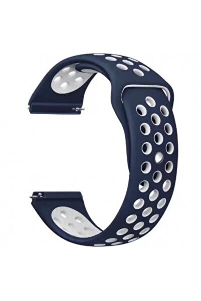 VD VERY DREAM Curea din silicon compatibilă cu Huawei Watch GT 6 46 mm, QR telescopică, Albastru-Alb