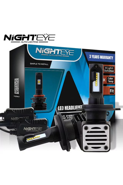 NIGHTEYE Λάμπες LED H4 80w 6500k n1 A393 12000 Lumens 2τμχ