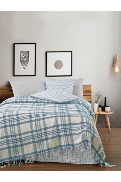 Bella Home Solis Double Pique Set |   Modern Patterned |   Soft Textured |   ...