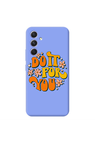 Other Samsung A54 Do it For You Light Purple Colored Silicone TPU Θήκη