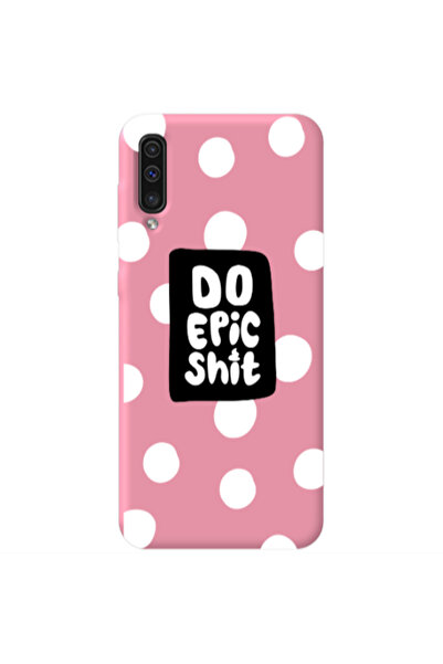Other Samsung A70 Do Epic Shit Pink Colored Silicone TPU Θήκη