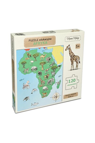 Mama Maluje Puzzle 120 piese Africa, Mama Maluje, Carton, Cu model, Multicolor