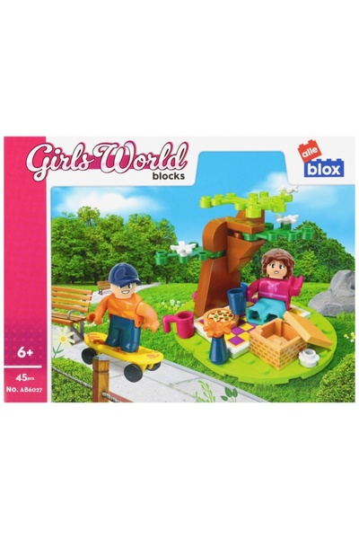 MC Micostore Alleblox Girls World Σετ Κατασκευών Πάνω-Κάτω - στο πάρκο για πι...