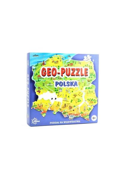 ABINO Puzzle, Abino, Harta Poloniei, 25 piese, 6+, Multicolor