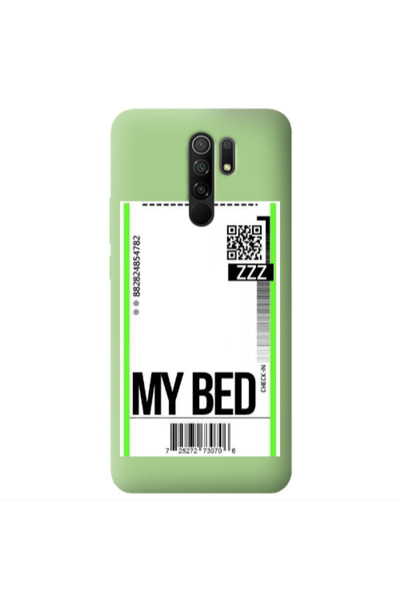 Other Xiaomi Redmi 9 My Bed ZZZ Light Green Colored Silicone TPU Θήκη