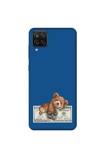 Other Samsung A12 Money Style Blue Colored Silicone TPU Θήκη