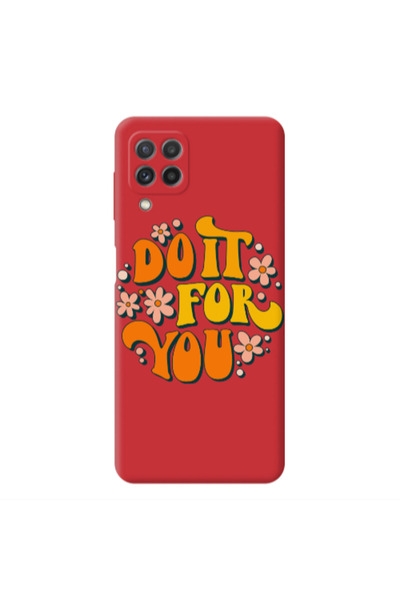 Other Samsung A22 4G Do it For You Red Colored Silicone TPU Θήκη