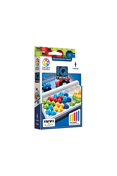 IUVI Joc logic Games IQ Twins, puzzle educativ cu 120 de provocari, pentru 1 ...