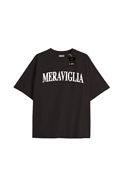 Flood Of Style Unisex Tee Meraviglia Printed T-Shirt Worry about It Oversize
