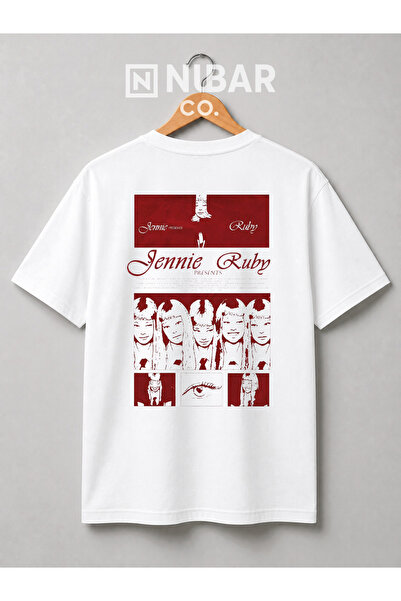 Grafftee Clothing تي شيرت قطني مطبوع للجنسين من Blackpink Jennie |   قماش فاخ...