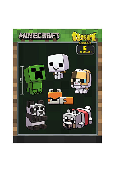 OEM Figurină Antistres Minecraft Squishme 7 cm - Set 16 bucăți Seria 5