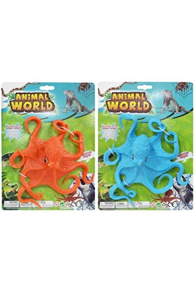 OEM Trifox Caracatita din cauciuc, figurina realista Lumea Animalelor, mix de...