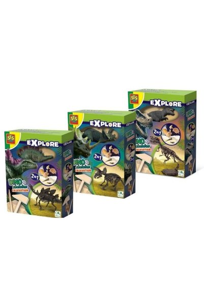 OEM Seturi Arheologice Dinozauri 2 în 1 SES - Set cu Figurină și Unelte