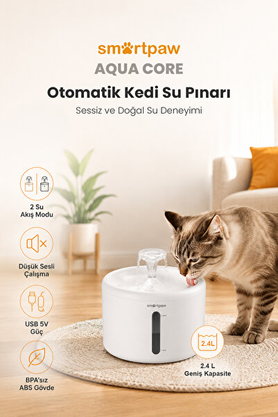 Aqua Core Kedi Su Pınarı (Distribütör Garantili)