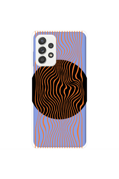 Other Samsung A33 Trapezoidal lines Light Purple Colored Silicone TPU Θήκη