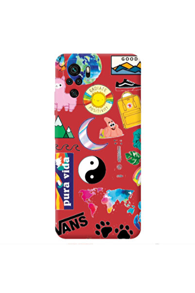 Other Xiaomi Redmi Note 10S Vans Red Colored Silicone TPU Θήκη