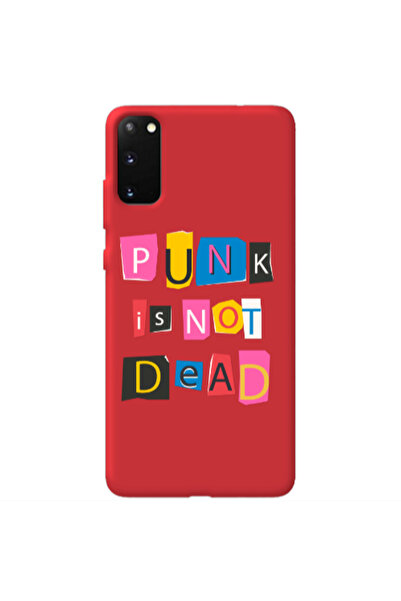 Other Samsung S20 Punk is not Dead Red Colored Silicone TPU Θήκη