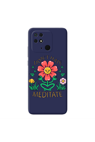 Other Xiaomi Redmi 10C Meditate Dark blue Colored Silicone TPU Θήκη