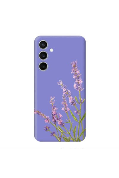Other Samsung S23FE Flowers 8 Purple Colored Silicone TPU Θήκη
