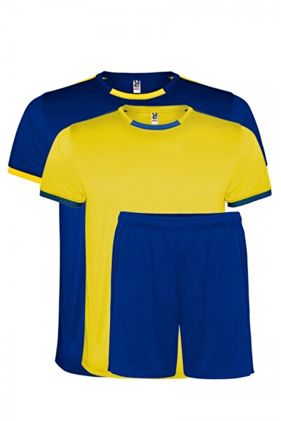 ROLY Set de echipament sportiv unisex pentru curse, Galben/Albastru regal