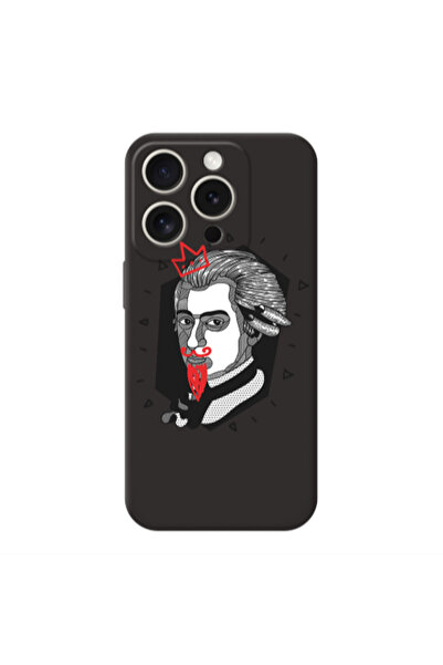 Other Apple iPhone 15 Pro Max Bearded Black Colored Silicone TPU Θήκη