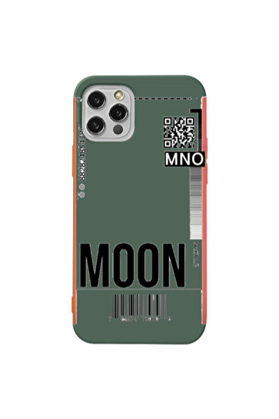 Other Apple iPhone 12 Pro Max A ticket to the moon Dark Green Colored Silicon...