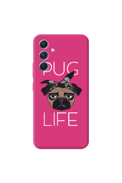 Other Samsung A54 Pug Life Fuchsia Colored Silicone TPU Θήκη