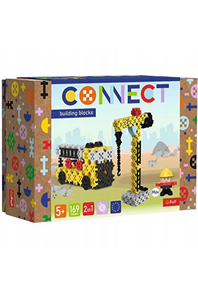 Trefl Set de constructie Connect 2 in 1, 169 piese, 36x24cm