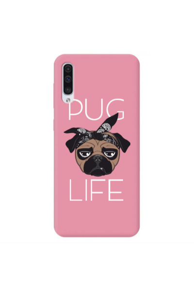 Other Samsung A50 Pug Life Pink Colored Silicone TPU Θήκη