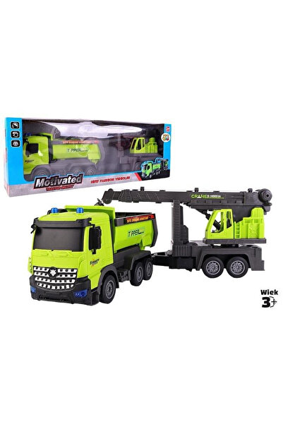OEM Camion de constructii de jucarie Pro Kids cu macara mobila, joaca realist...