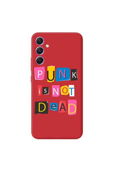 Other Samsung A34 Punk is not Dead Red Colored Silicone TPU Θήκη