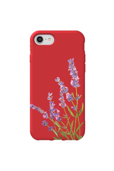 Other Apple iPhone SE 2020 Flowers 8 Red Colored Silicone TPU Θήκη