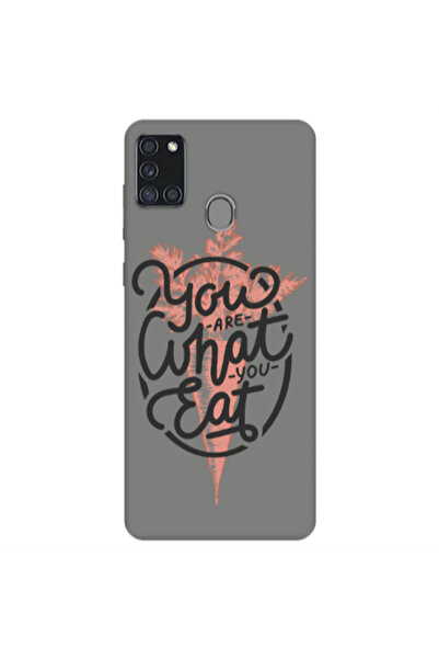 Other Samsung A21S You are What You Eat Grey Colored Silicone TPU Θήκη