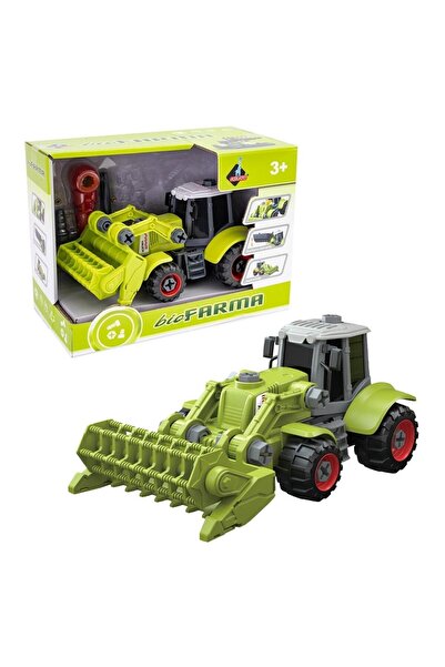 Askato Set de construcție Askato, tractor cu mașină agricolă, șurubelniță inc...