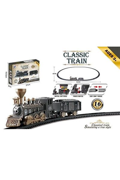OEM Set tren / trenulet Merkpol Classic Train, locomotiva cu abur, functionea...
