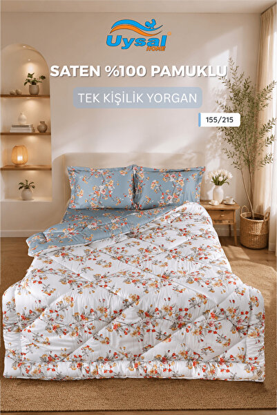 UYSAL SATEN YORGAN %100 PAMUKLU TEK