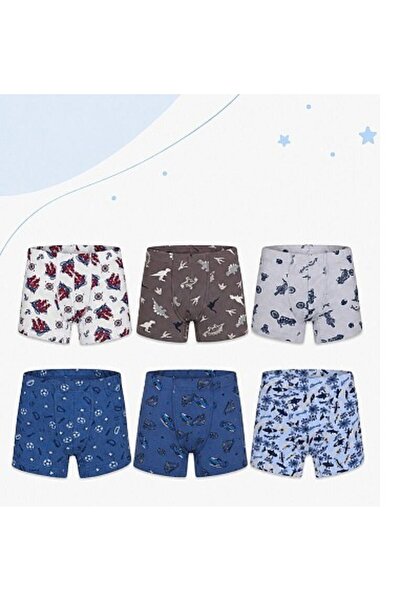 İlke 344 Boys' Printed Boxer Shorts