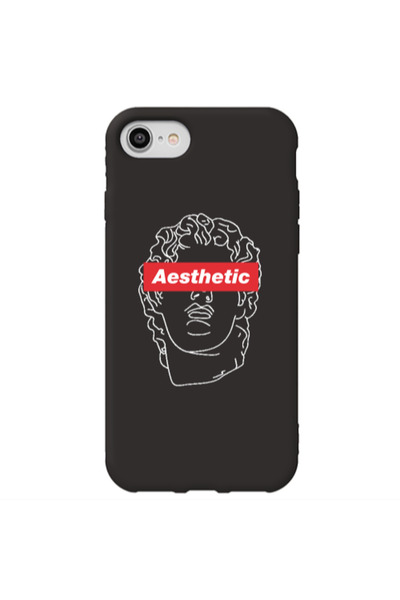 Other Apple iPhone SE 2020 Aesthetic Black Colored Silicone TPU Θήκη