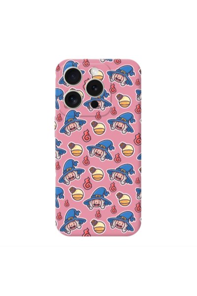 Other Apple iPhone 15 Pro Sweet Witch Pink Colored Silicone TPU Θήκη