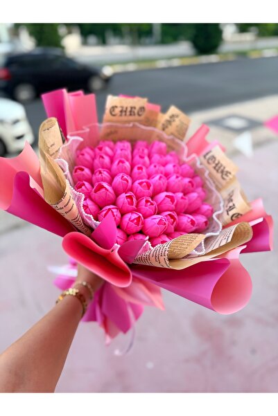 pink collection Özel gün lale buketi