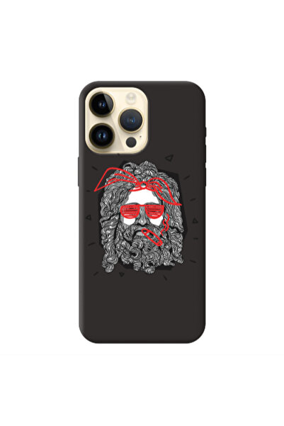 Other Apple iPhone 13 Pro Max Cool glasses Black Colored Silicone TPU Θήκη