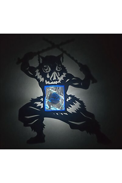 Lumishade Inosuke Hashibira Gölge Lambası - Demon Slayer Gece Lambası - Anime