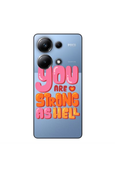 Other Xiaomi Poco M6 Pro 4G You are Love Strong Transparent Silicone TPU Θήκη