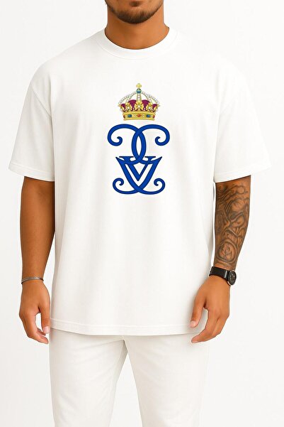 Bahriyeli Collection Oversize Swedish Gustaf V Royal Cypher Monogram Monarch ...