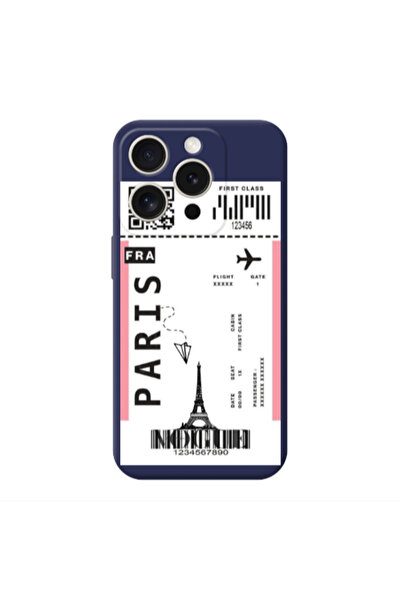 Other Apple iPhone 15 Pro Paris FRA Dark blue Colored Silicone TPU Θήκη