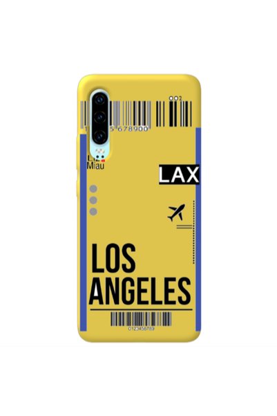 Other Huawei P30 Los angeles Yellow Colored Silicone TPU Θήκη