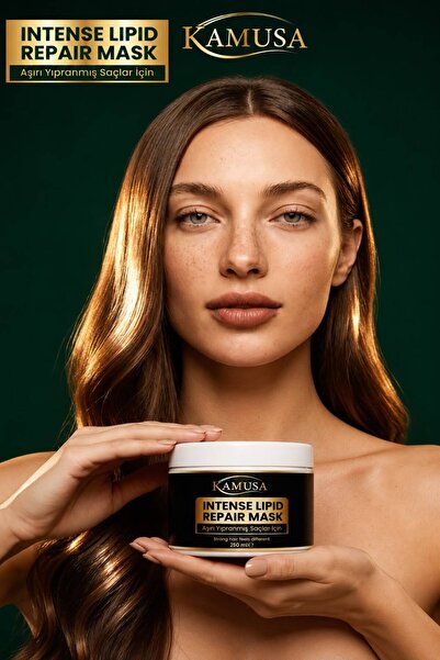 KAMUSA Intense Lipid Repair Mask 250 ml – Hair Care Mask for Extremely Damage...